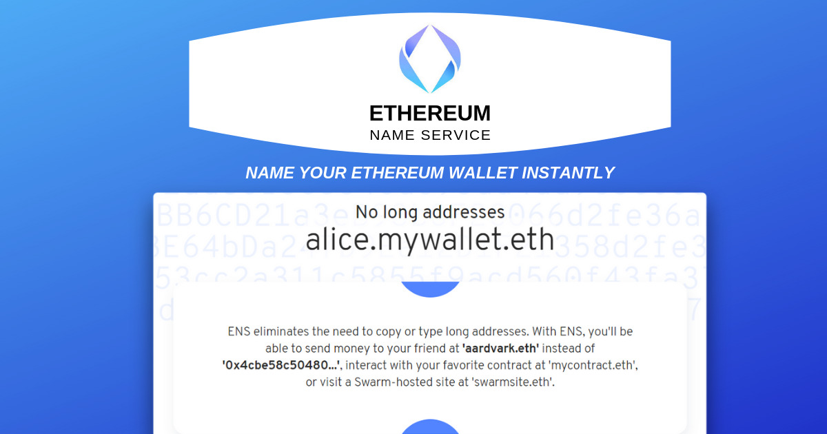 Ethereum name service